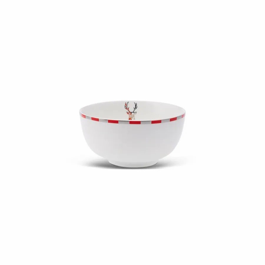 Bowls | Karaca Karaca Aries Porcelain Snack Bowl, 12Cm, Red Blue Multi