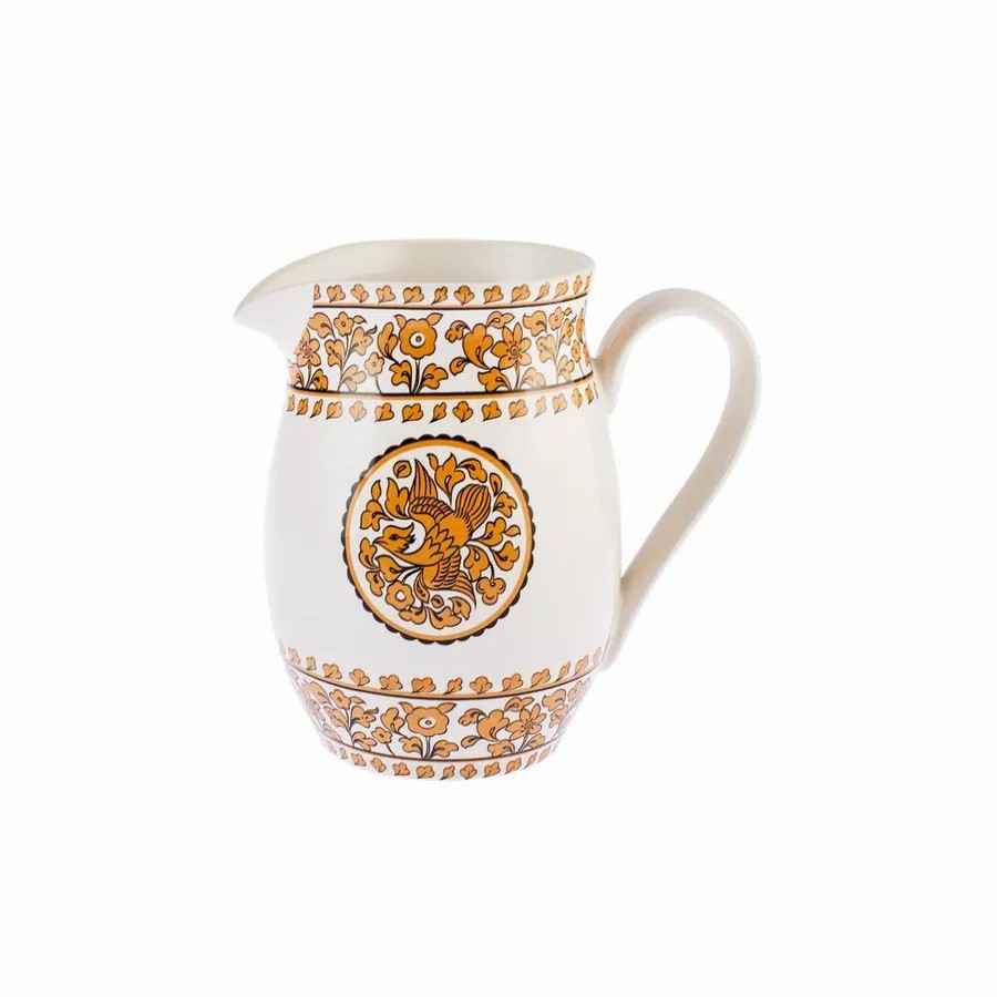 Decanters | Karaca Karaca Paye Seljuk Collection Porcelain Pitcher, 1500Ml, Orange Multi