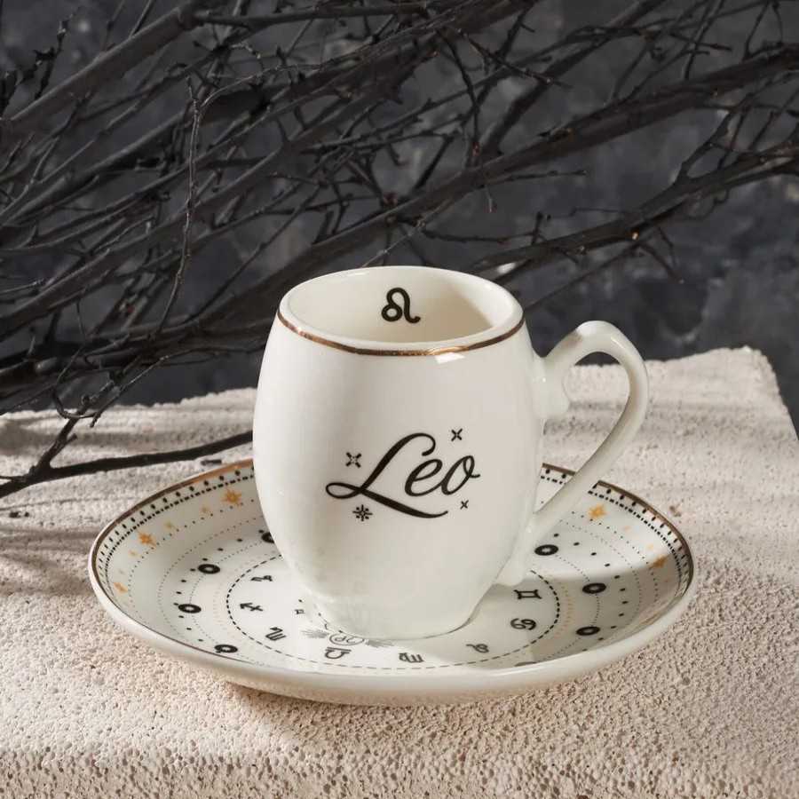 Cups & Saucers | Karaca Karaca Signs Of The Zodiac Leo Porcelain Espresso Turkish Coffee Cup, 90Ml, Multi