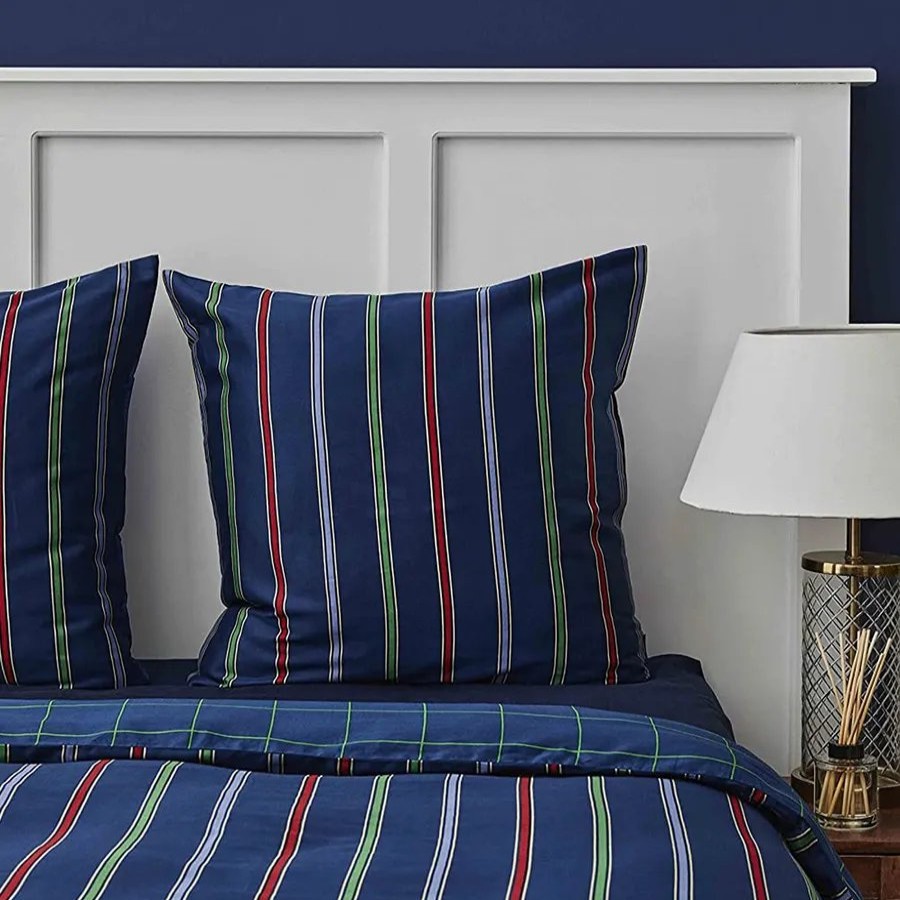 Duvet Cover Sets | Nautica Home Nautica Ray 100% Turkish Cotton Duvet Cover Set, Single, 140Cmx200Cm, Navy Blue Multi