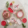 Serving Platters | Karaca Karaca Polka Dot Porcelain Serving Platter, 26Cm, Red Multi