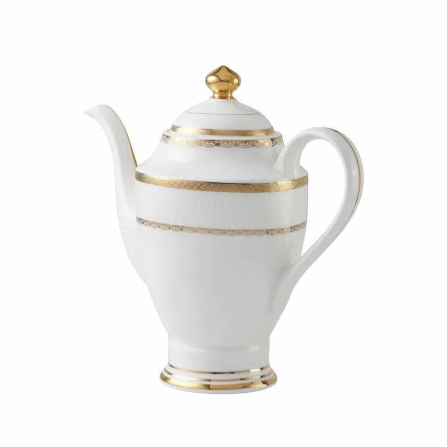 Tea Set | Weimar Weimar Claudia Of Bohemia 15 Piece Fine Bone Tea Set, White Gold