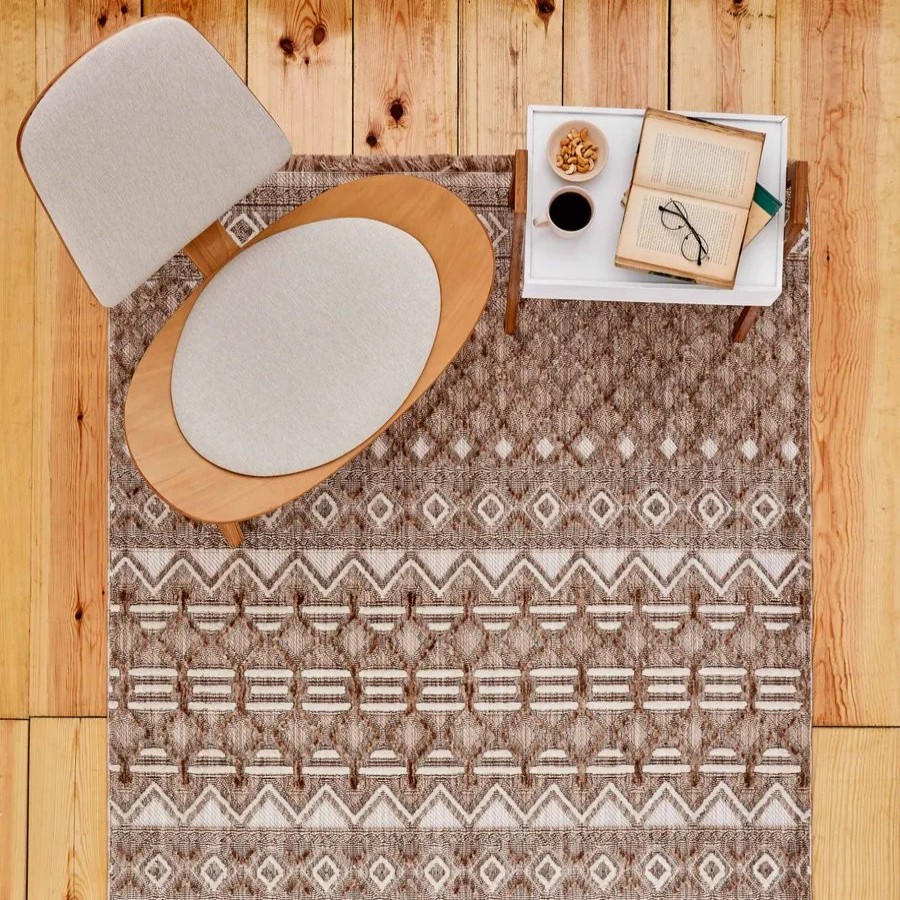 Scandinavian Rugs | Kasmir Rugs Kasmir Rugs 724 Scandinavian Sven Rug, 200Cmx290Cm, Brown Cream