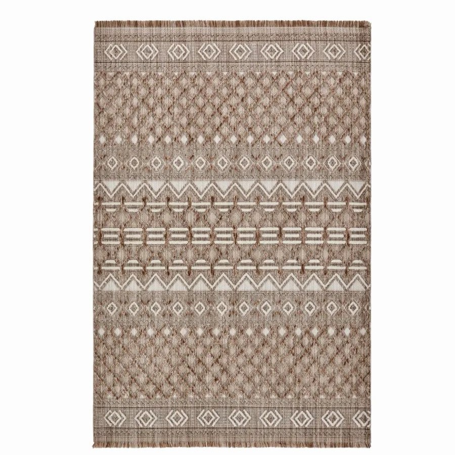 Scandinavian Rugs | Kasmir Rugs Kasmir Rugs 724 Scandinavian Sven Rug, 200Cmx290Cm, Brown Cream