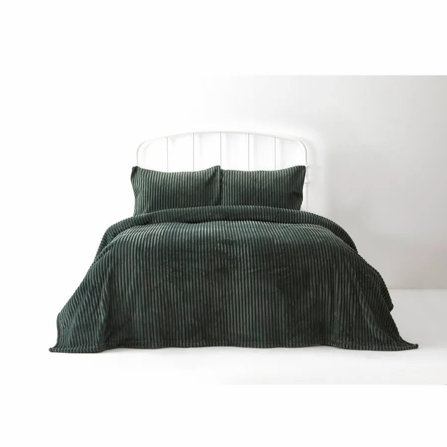 Bedspreads | Karaca Home Karaca Home Joena Soft Bedspread Set, Double, Green