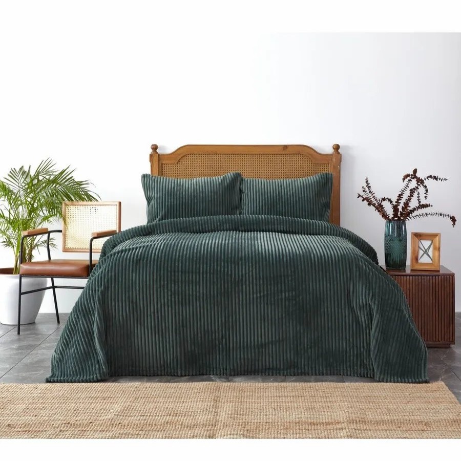 Bedspreads | Karaca Home Karaca Home Joena Soft Bedspread Set, Double, Green