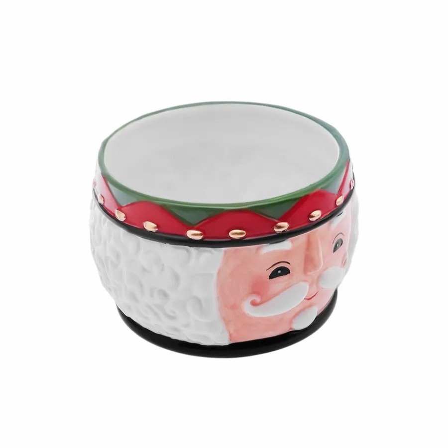 Bowls | Karaca Karaca New Year Christmas Nutcracker Dipping Dish, 12Cm, White Multi