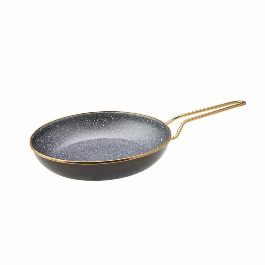 Pans | Karaca Karaca Troy Enamel Induction Frying Pan, 26Cm, Black Gold