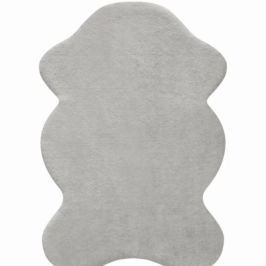 Faux Fur Rugs | Kasmir Rugs Kasmir Rugs 724 Faux Fur Rug, 70Cmx100Cm, Grey