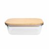 Storage Containers | Karaca Karaca Karya Glass Rectangle Storage Container, 640Ml, Wood Transparent