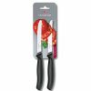 Knives | Victorinox Victorinox 2 Piece Serrated Tomato Knife Set, 11Cm, Black Silver