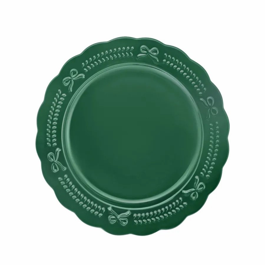 Side Plates | Karaca Karaca New Year Christmas Porcelain Side Plate, 21Cm, Green