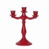 Candle Holder | Karaca Home Karaca Home Pop-Art 3 Arm Candlestick, 19Cmx11.4Cmx24.5Cm, Red