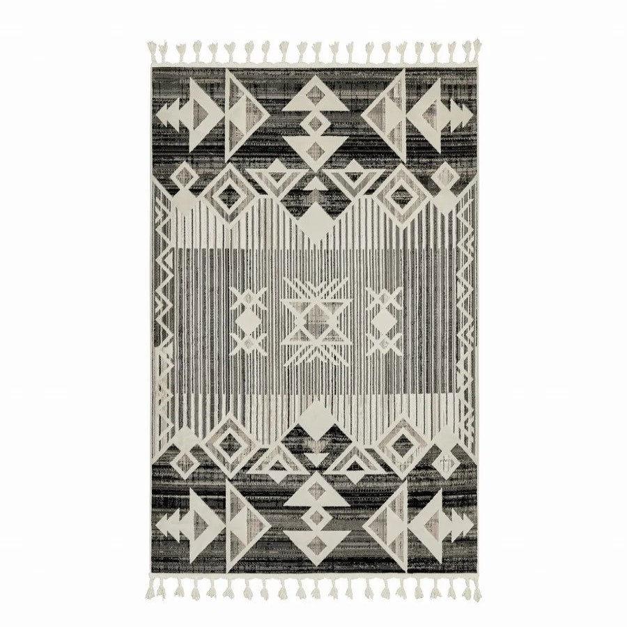 Scandinavian Rugs | Kasmir Rugs Kasmir Rugs 7/24 Scandinavian Fiyort Rug, 160Cmx230Cm, Black Multi