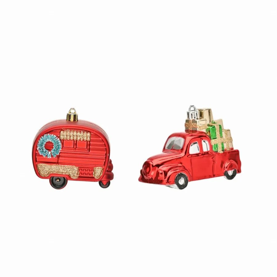 Ornaments | Karaca Home Karaca Home New Year Christmas Truck & Caravan Tree Decoration Set, 2 Piece, Multi