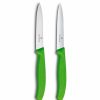 Knife Sets | Victorinox Victorinox Swiss Classic 2 Piece Paring Knife Set, 10Cm, Green Silver