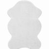 Faux Fur Rugs | Kasmir Rugs Kasmir Rugs 724 Faux Fur Rug, 100Cmx140Cm, White