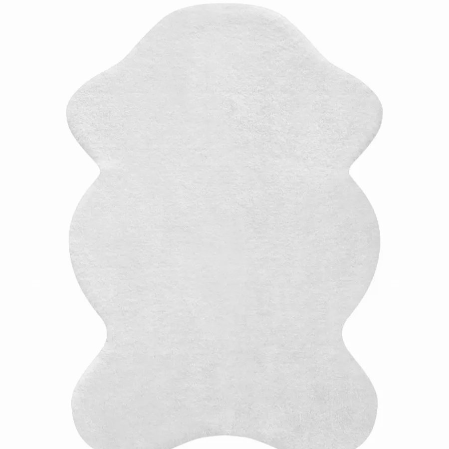 Faux Fur Rugs | Kasmir Rugs Kasmir Rugs 724 Faux Fur Rug, 100Cmx140Cm, White