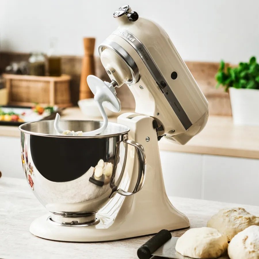 Stand Mixers | Kitchenaid Kitchenaid Artisan Mixer Tilt-Head Stand Mixer With Extra Accessories, 300W, 4.8L, Almond Cream