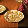 Side Plates | Karaca Karaca Paye Seljuk Collection Porcelain Side Plate, 16Cm, Yellow Multi