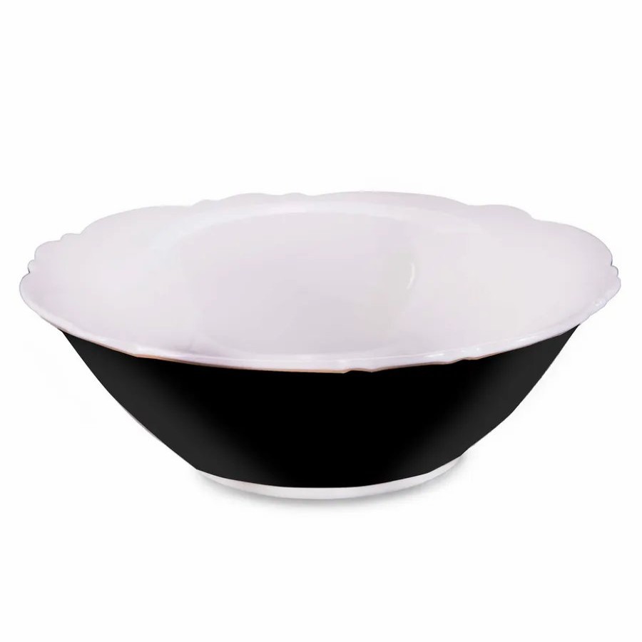 Bowls | Karaca Karaca Romantic Porcelain Cerealsoup Bowl, 14Cm, Black White