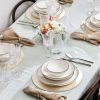 New Generation Bone China Dinner Sets | Karaca Karaca Eclipse 57-Piece New Generation Bone China Dinner Set For 12 People, White Platinum