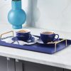 Tea Set | Karaca Karaca 12 Piece New Generation Bone Tea Cup And Saucer Set For 6 People, 220Ml, Navy Blue