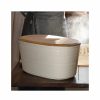 Bread Bins | Guzzini Guzzini Tierra Bread Box, 39.2Cmx23.2Cm, Light Cream