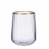 Tumbler Glasses | Karaca Karaca Misty Line Glass Tumbler Glass, 450Ml, Grey Transparent Gold