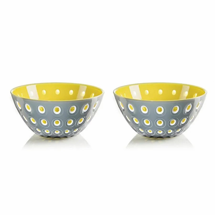 Bowls | Guzzini Guzzini Le Murrine 2 Piece Cereal/Soup Bowl Set, 12.5Cmx5.6Cm, Grey Yellow