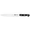 Knives | Zwilling Zwilling Gourmet Carving Knife, 20Cm, Black Silver