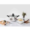 Pots | Karaca Karaca Love Of Kitchen Stainless Steel Induction Pasta Pot And Steamer With Lid, 24Cm, Silver