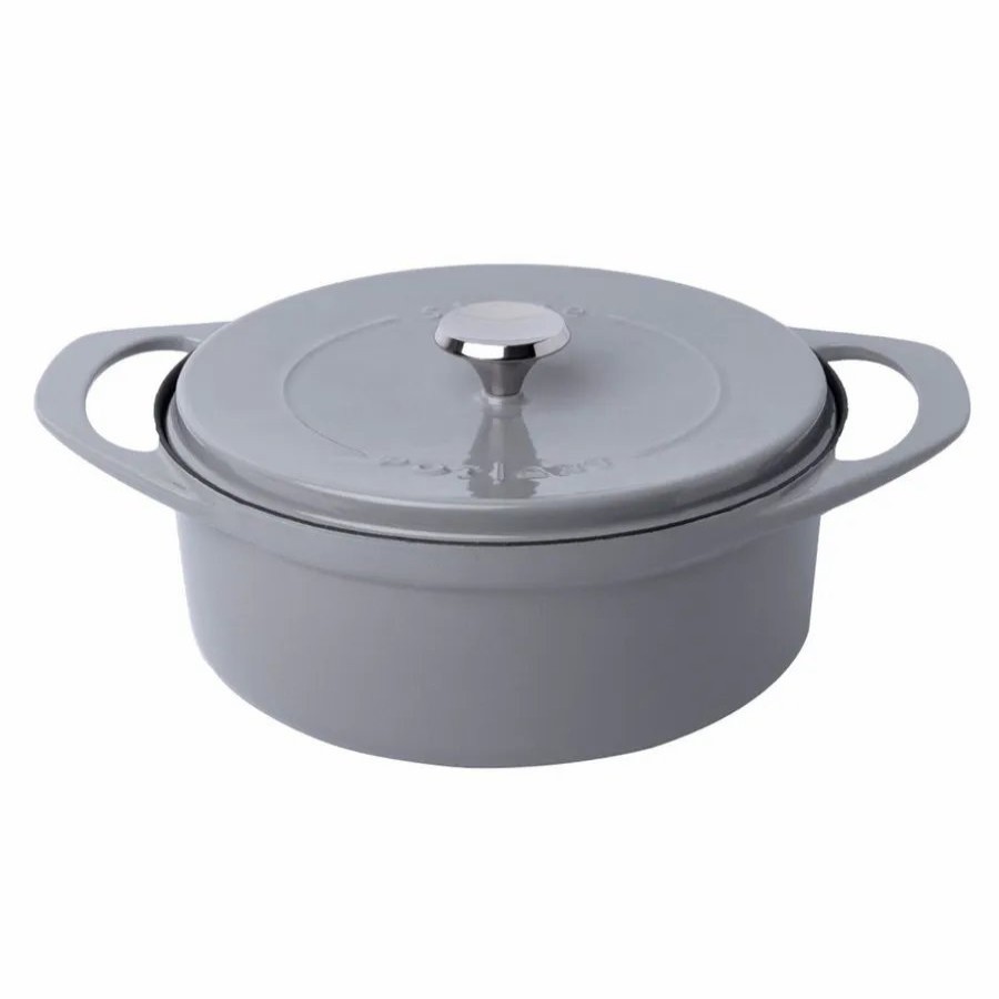 Pots | Pot Art Pot Art Cast Iron Induction Stockpot With Lid, 28Cm, Grey