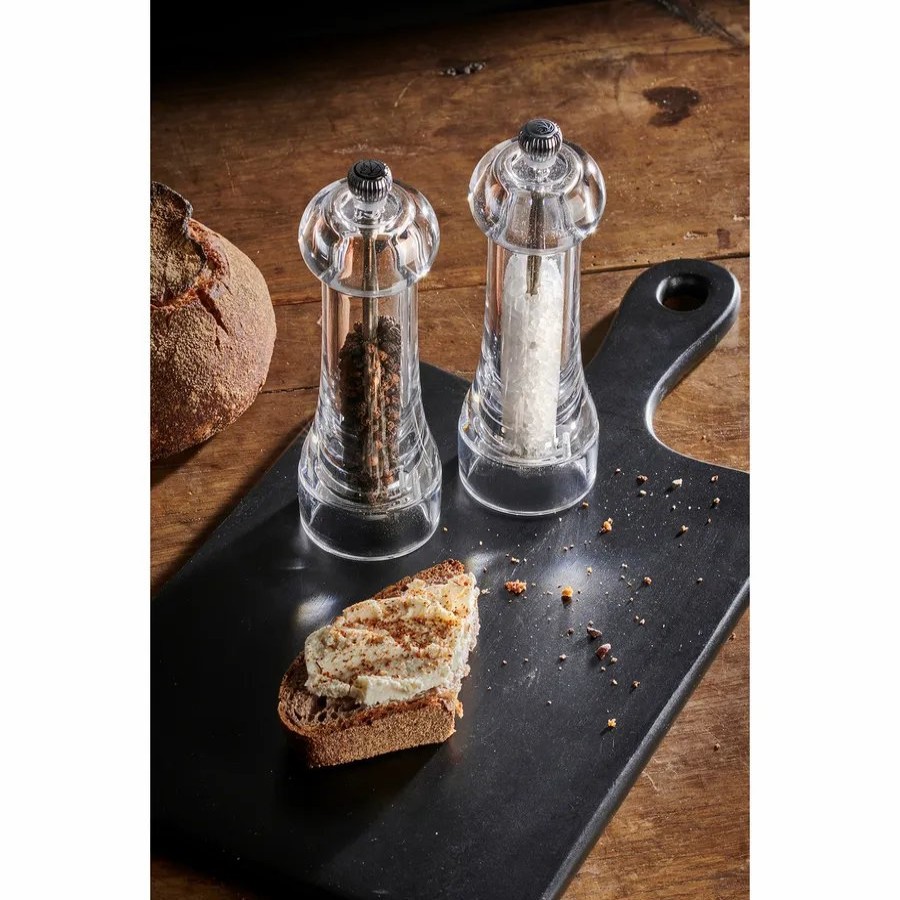 Salt And Pepper Grinders | Peugeot Peugeot Toul 2 Piece Salt And Pepper Grinder, 16Cm, Transparent