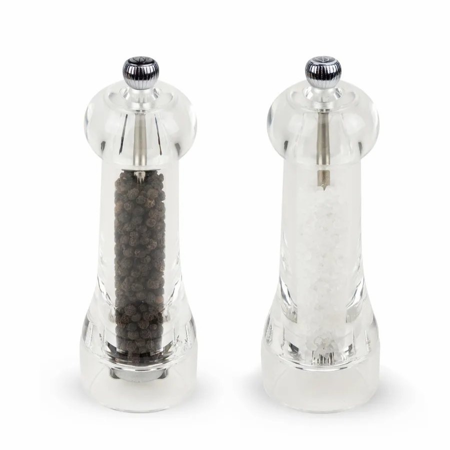 Salt And Pepper Grinders | Peugeot Peugeot Toul 2 Piece Salt And Pepper Grinder, 16Cm, Transparent