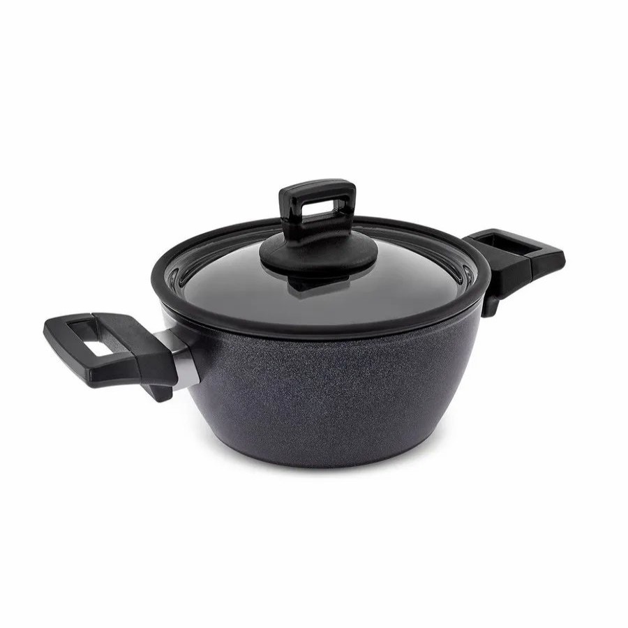 Pots | Karaca Karaca Biodiamond Powerful Plus Stockpot With Lid, 24Cm, Black