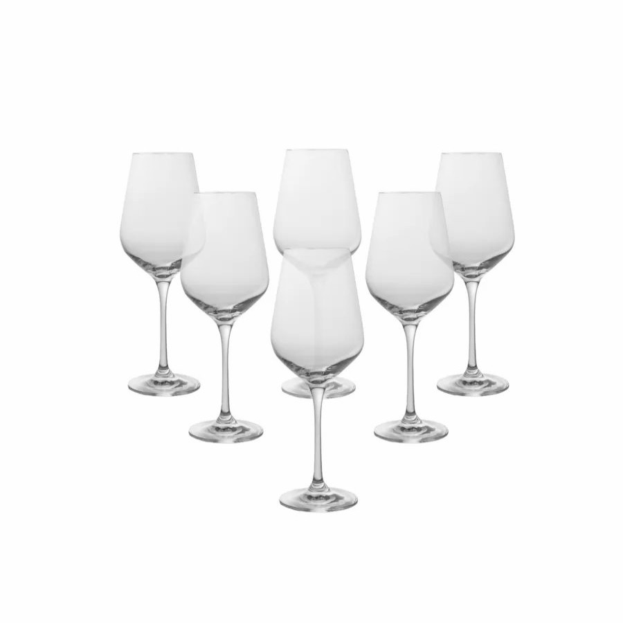 Wine And Champagne Glasses | Karaca Karaca Krs 6 Piece Crystal Glass Wine Glasses Set, 390Ml, Transparent