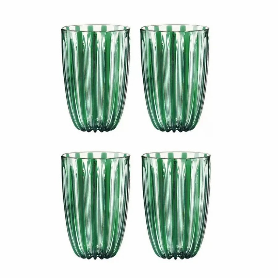 Highball Glasses | Guzzini Guzzini Dolce Vita 4 Piece Highball Glass Set, 470Ml, Green