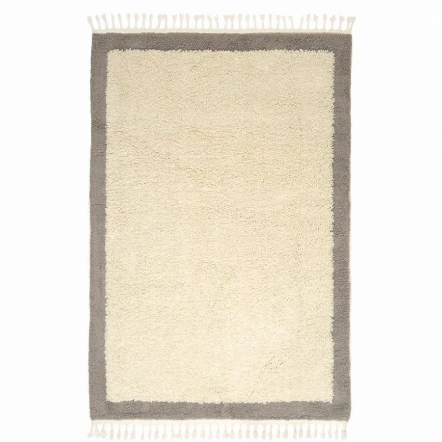 Modern Rugs | Kasmir Rugs Kasmir Rugs 724 Plushy Coco Rug, 120Cmx180Cm, White Brown