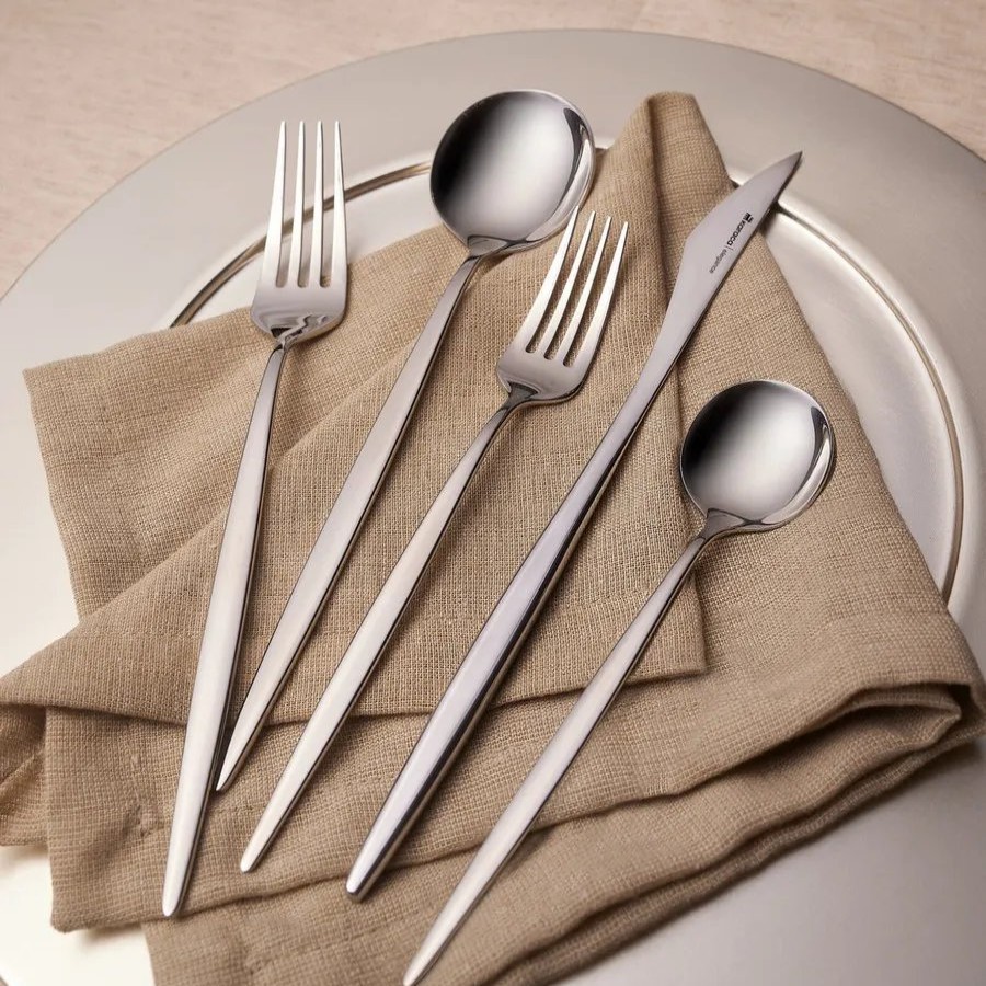 Cutlery Sets | Karaca Karaca Porto 60 Piece Stainless Steel Cutlery Set For 12 People, Silver