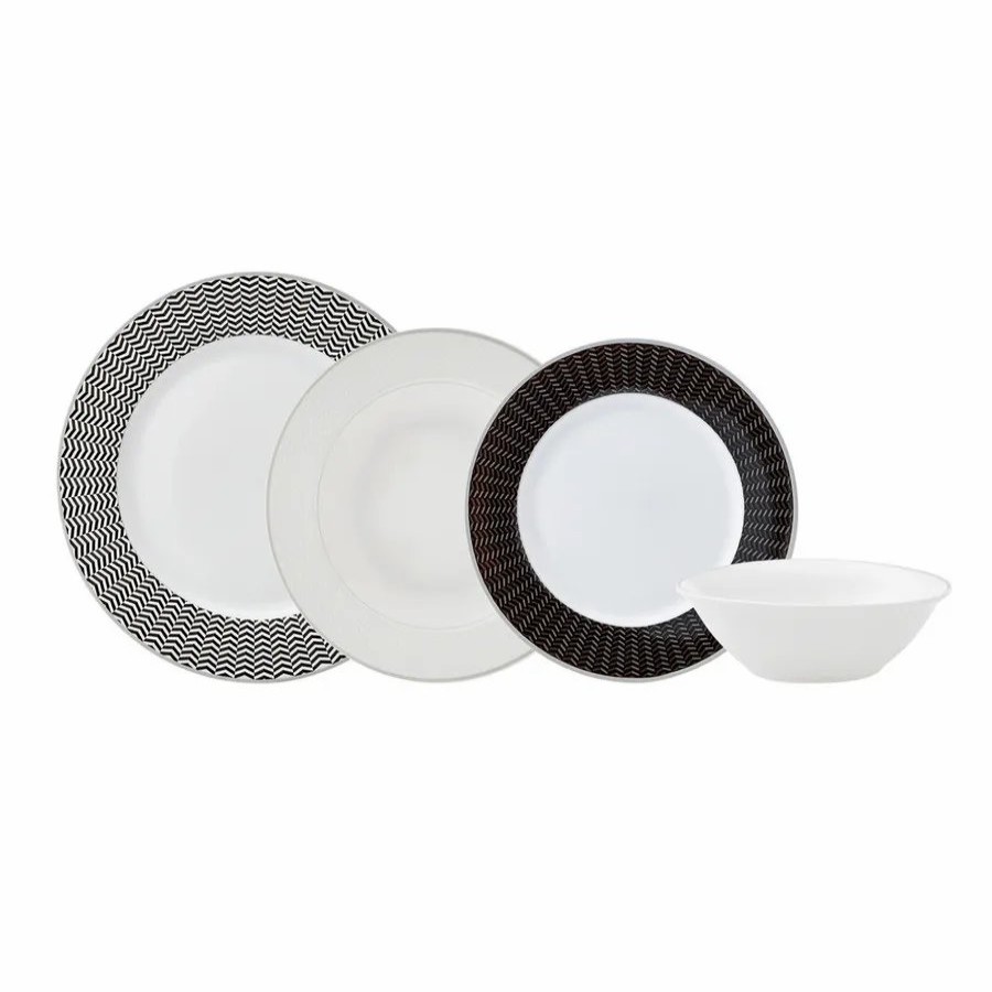 Porcelain Dinner Sets | Karaca Karaca Newdebbie 24-Piece Porcelain Dinner Set For 6 People, Multi