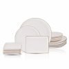 New Generation Bone China Dinner Sets | Karaca Karaca Santo 18-Piece New Generation Bone China Dinner Set For 6 People, White Gold