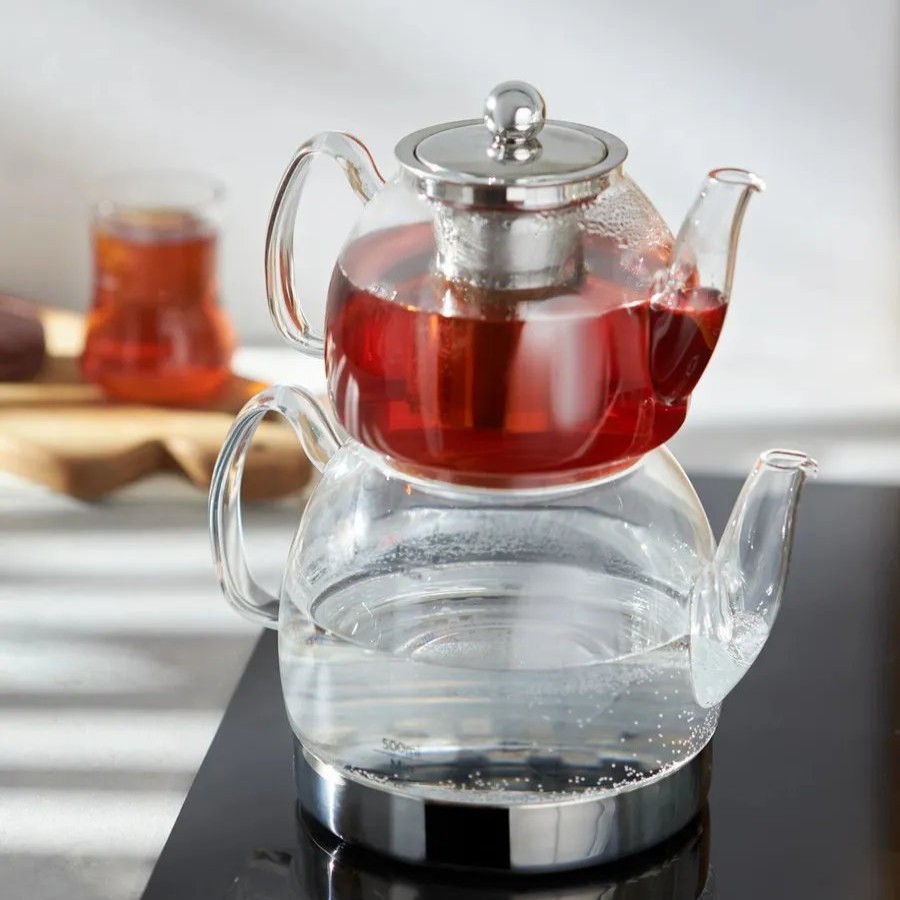 Turkish Teapots | Karaca Karaca Azir Glass Teapot Set, Transparent