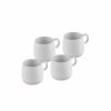 Espresso&Turkish Coffee Cup Sets | Karaca Karaca Fika 4 Piece Stoneware Espresso Turkish Coffee Cup Set For 4 People, 120Ml, White Multi