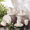 Espresso&Turkish Coffee Cup Sets | Karaca Karaca Pippo 12 Piece Porcelain Espresso Turkish Coffee Cup Set For 6 People, 75Ml, White Gold