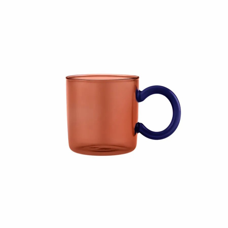 Mugs | Karaca Karaca Boli Borosilicate Glass Mug, 340Ml, Orange