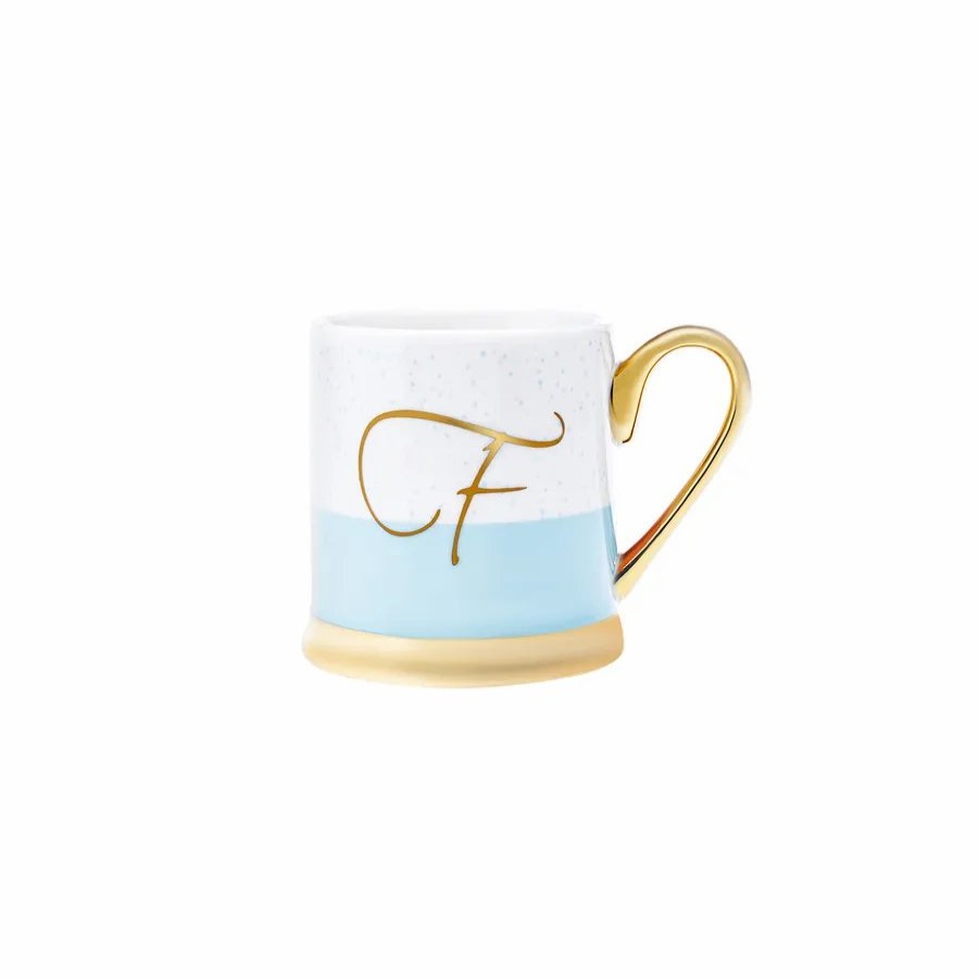 Mugs | Karaca Karaca Letter F Porcelain Mug, 330Ml, Multi