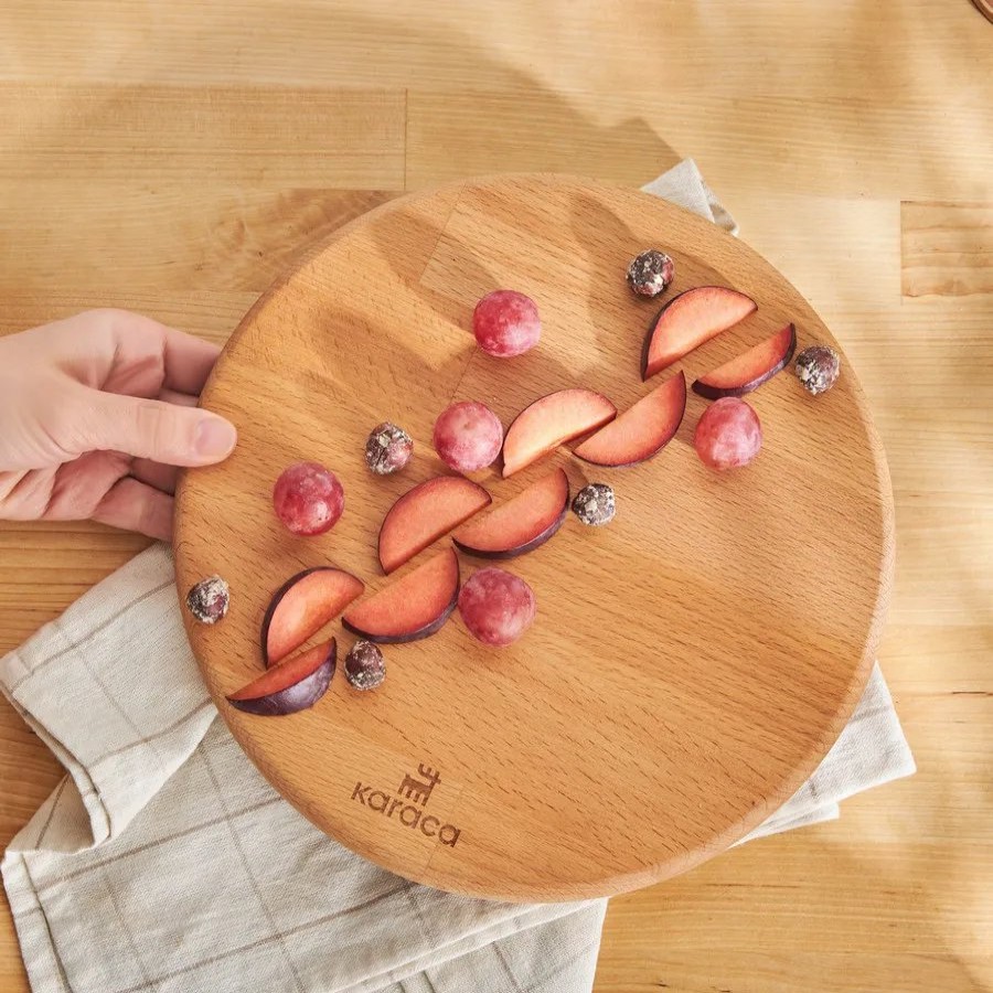 Serving Board | Karaca Karaca Urbanwood Wooden Round Serving Board, 260Mm, Wood