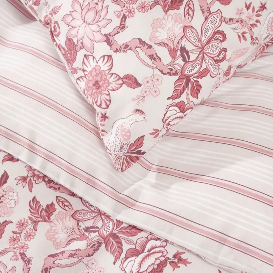 Duvet Cover Sets | Sarah Anderson Carina Madison Purify Duvet Cover Set With Bed Sheet, Single, Pink Multi