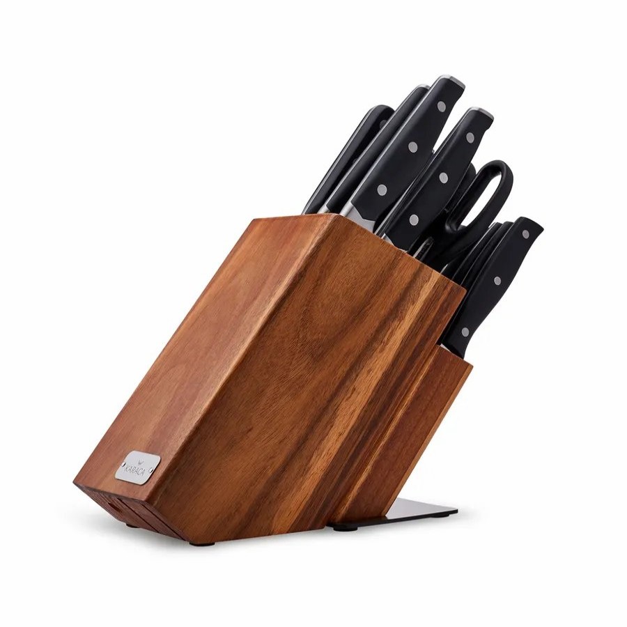 Knife Block Sets | Karaca Karaca Surplus Pro 13 Piece Knife Block Set, Black